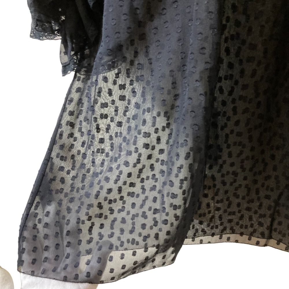 美品 DOLCE&GABBANA ドルチェアンドガッバーナ シルク フリル シアー  