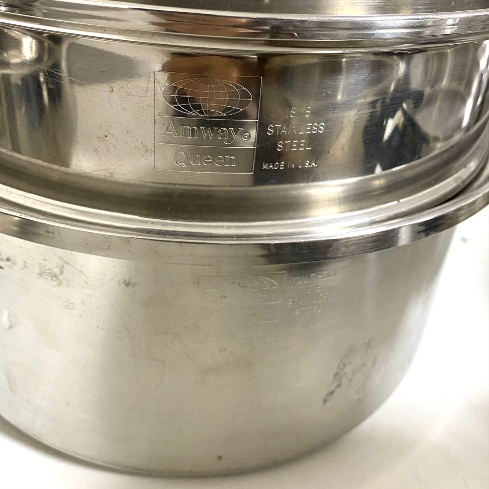 Amway アムウェイクイーン ロイヤルクイーン 鍋 蒸し器 セット - メルカリ