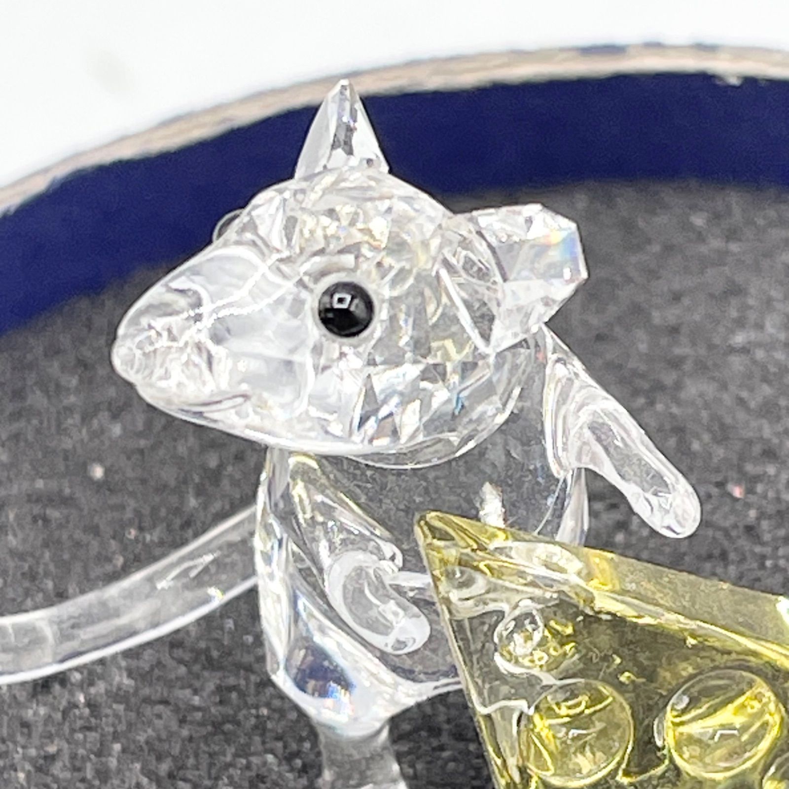 【スワロフスキー Swarovski】マウスとチーズ   オブジェ/置物 スワロフスキー Swarovski】マウスとチーズ オブジェ/置物