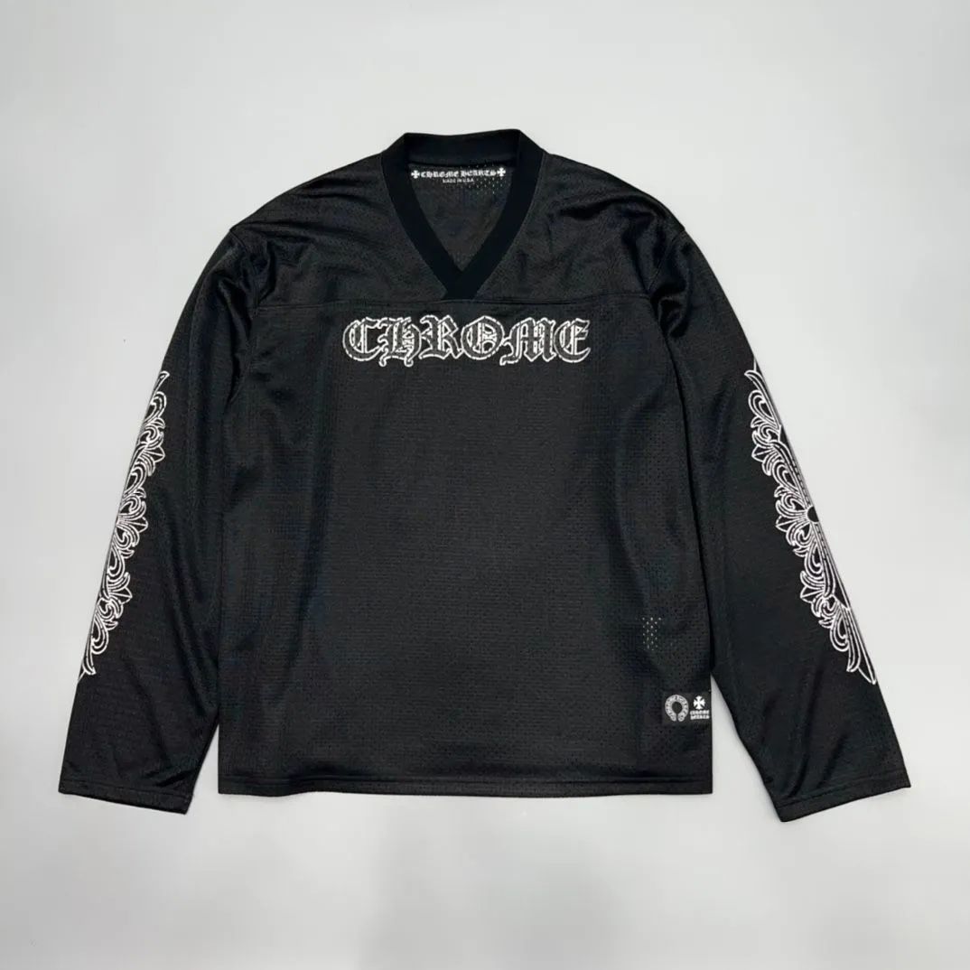 新品 満たさ レア クロムハーツ メッシュ MESH WARM UP JERSEY XL