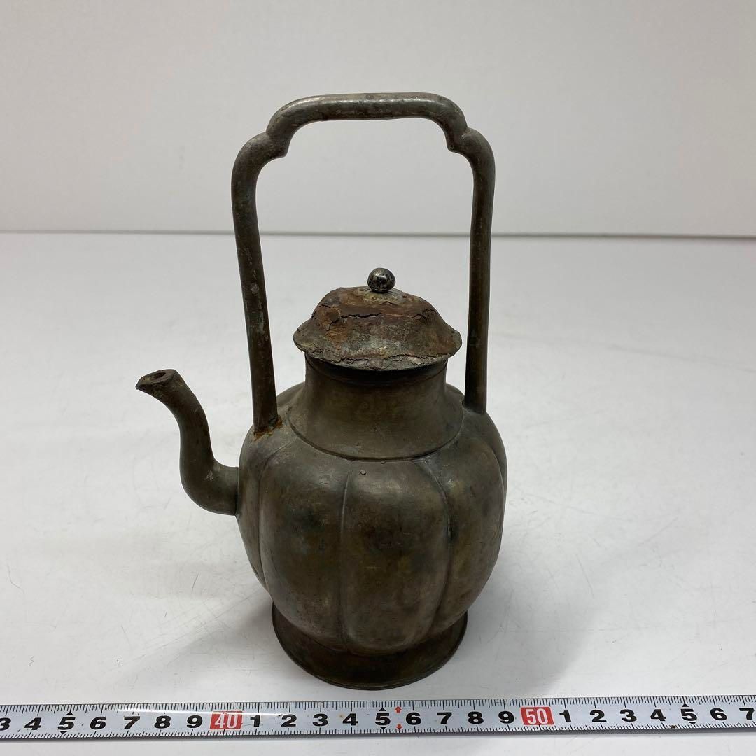 中国古玩 古錫 水次 625g タサチ 東さ5-0712