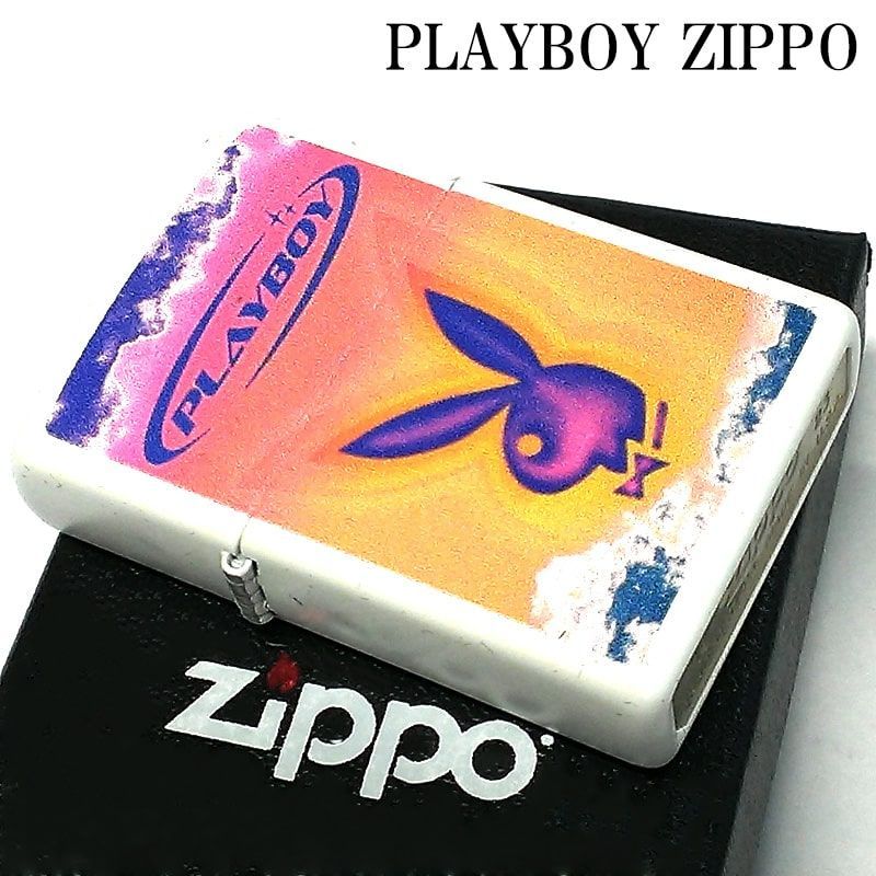 ZIPPO PLAYBOY ジッポー ライター プレイボーイ ロゴ ホワイト