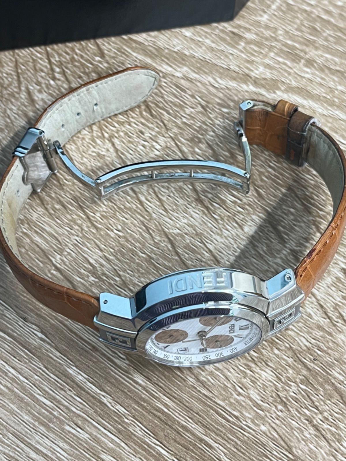 FENDI フェンディ メンズ腕時計 クロノグラフ 稼働品 電池交換済み
