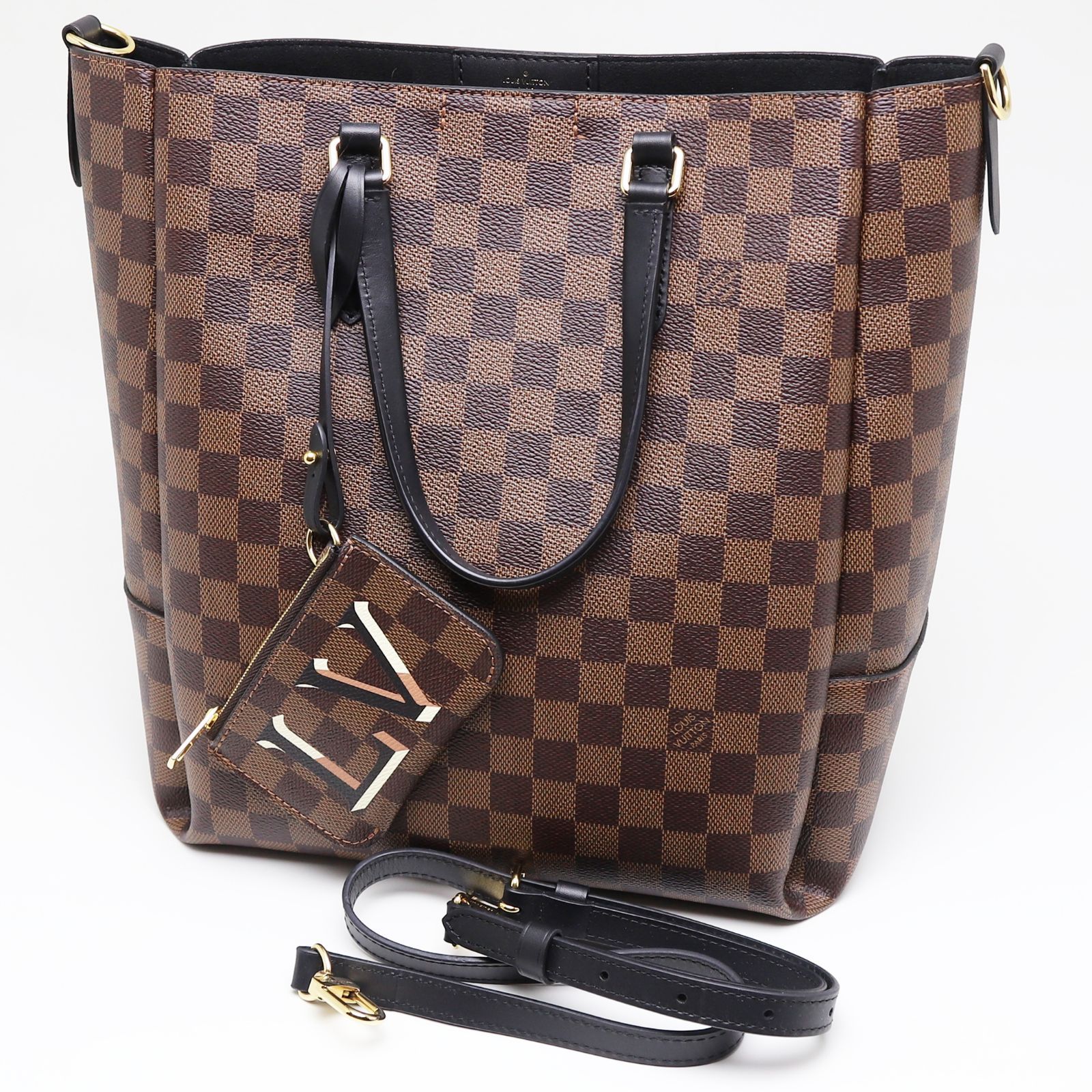 美品】ルイヴィトン ダミエ ベルモントNV MM ショルダーバッグ エベヌ  