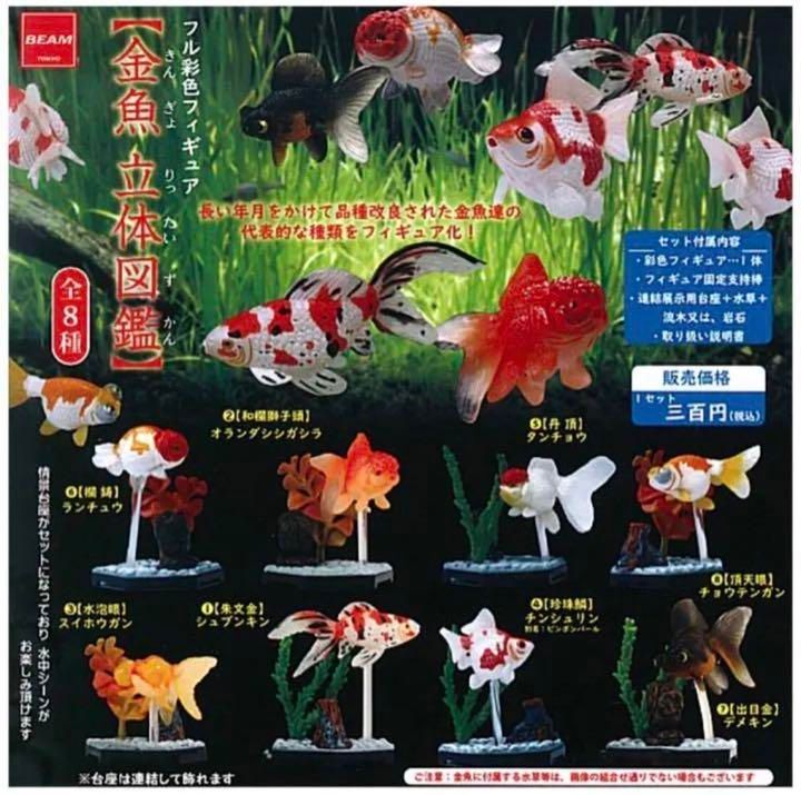 金魚 アートプレミアム 極 プレゼント 樹脂金魚 置物 ミニチュア フィギュア フル彩色フィギュア金魚立体図鑑ミニチュア観賞魚ガチャガチャ