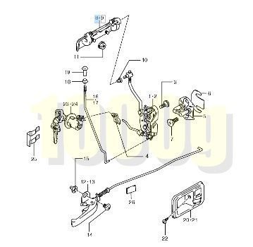 信頼を込めた スズキ純正 超 品 ジムニー JA11 アウターハンドル 右 運転席側 JA11V JA11C 1990 3-1995 11 MAX90％オフ。