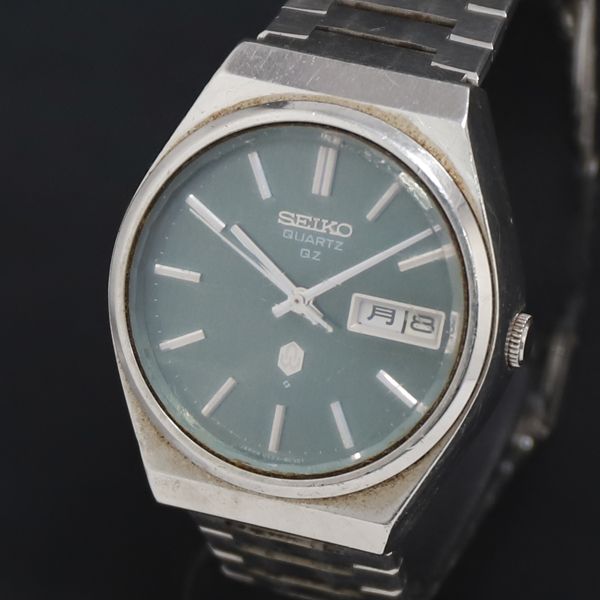 S*読様 【ヴィンテージ】　SEIKO QZ 0923-8040 SEIKO Quartz QZ 0923-8040 DayDate Silver Case Silver Dial