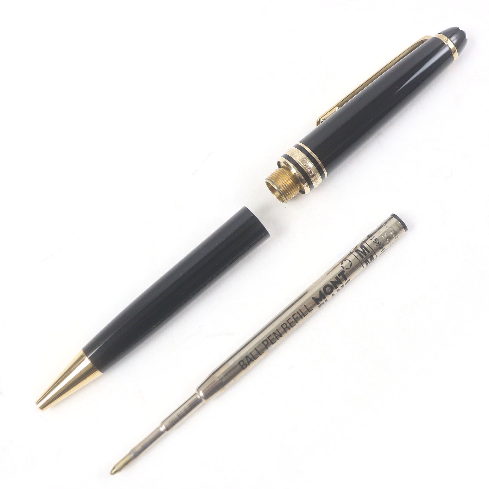 良品□MONTBLANC モンブラン マイスターシュテュック クラシック ツイスト式 ボールペン ブラック ゴールド ドイツ製 メンズ 筆記確認済み 極美品□MONTBLANC モンブラン マイスターシュテュック クラシック