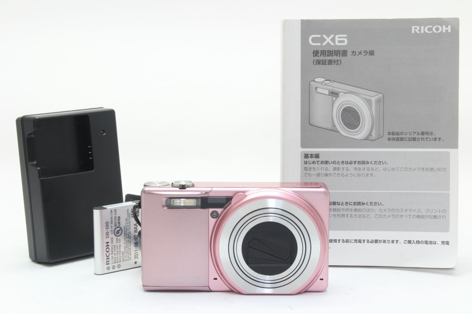 A+ (美品) RICOH リコー CX6 ピンク コンパクトデジタルカメラ
