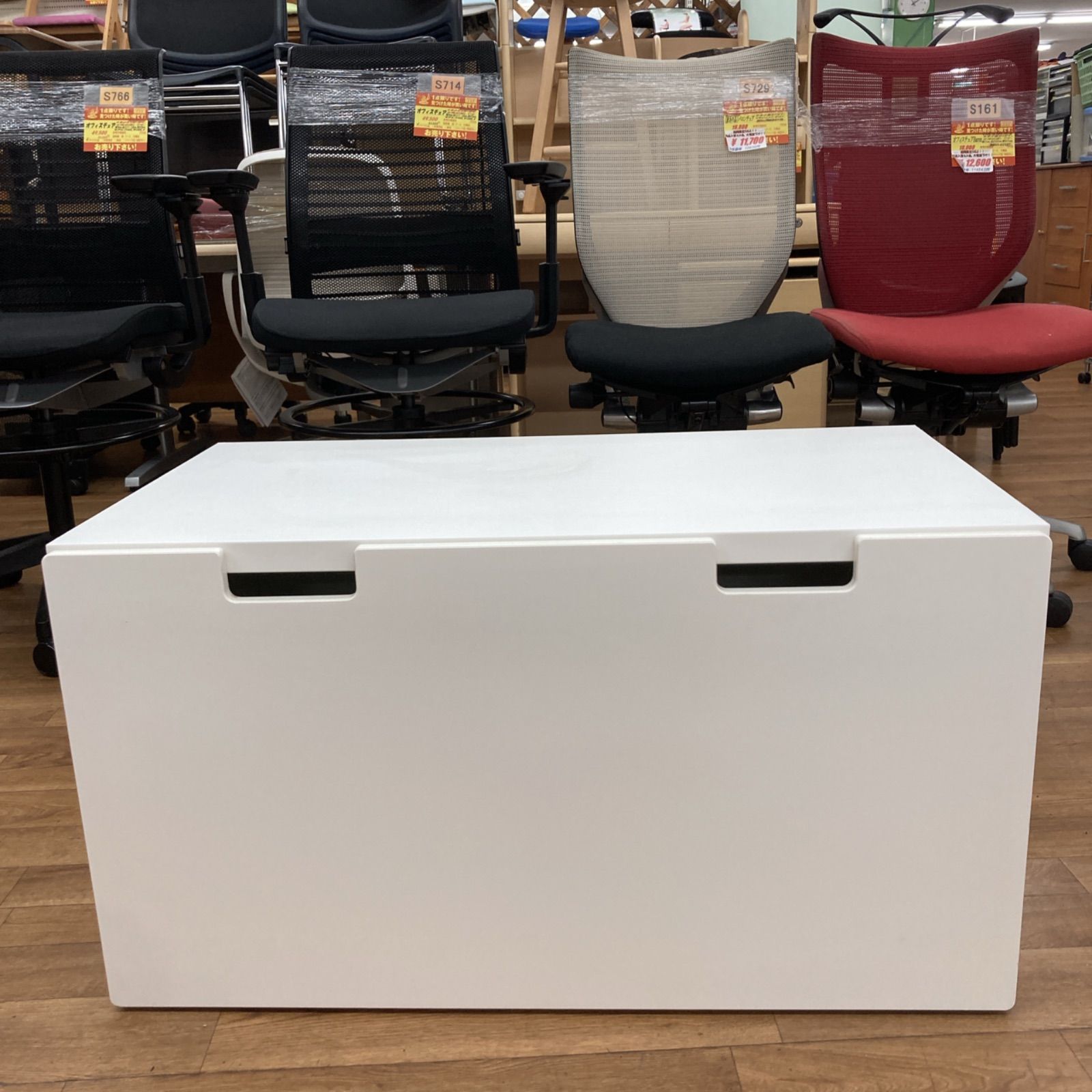 名古屋市近郊送料設置無料 S149 IKEA イケア ミッケシリーズ デスク キャビネット 椅子 3点セット 幅105 90cm