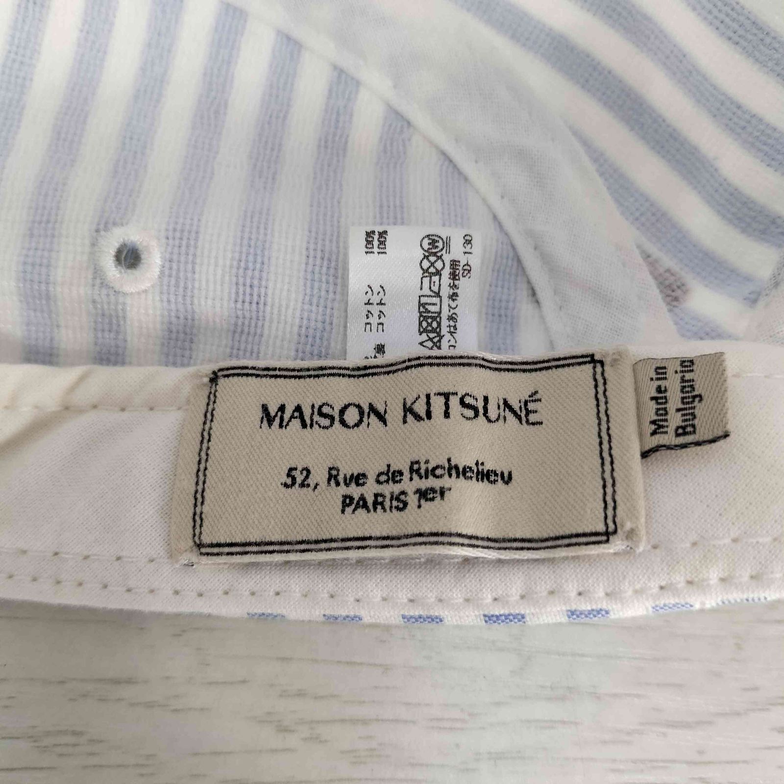 メゾンキツネ MAISON KITSUNE Jacquard Fox 5 Panel Cap ジャ
