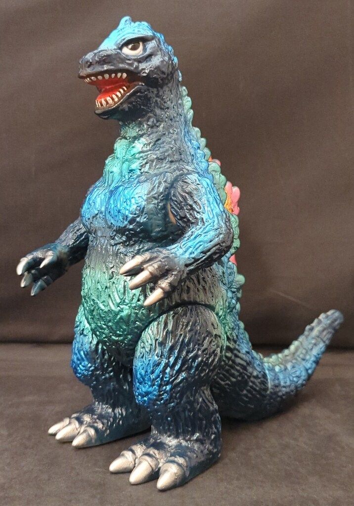 ブルマァク ゴジラ50 ピンク成形色 メタリックブルー Ver 東京タワー付 ブルマァク／ゴジラ50（ピンク）タワー付き | 新潟の大人も子供