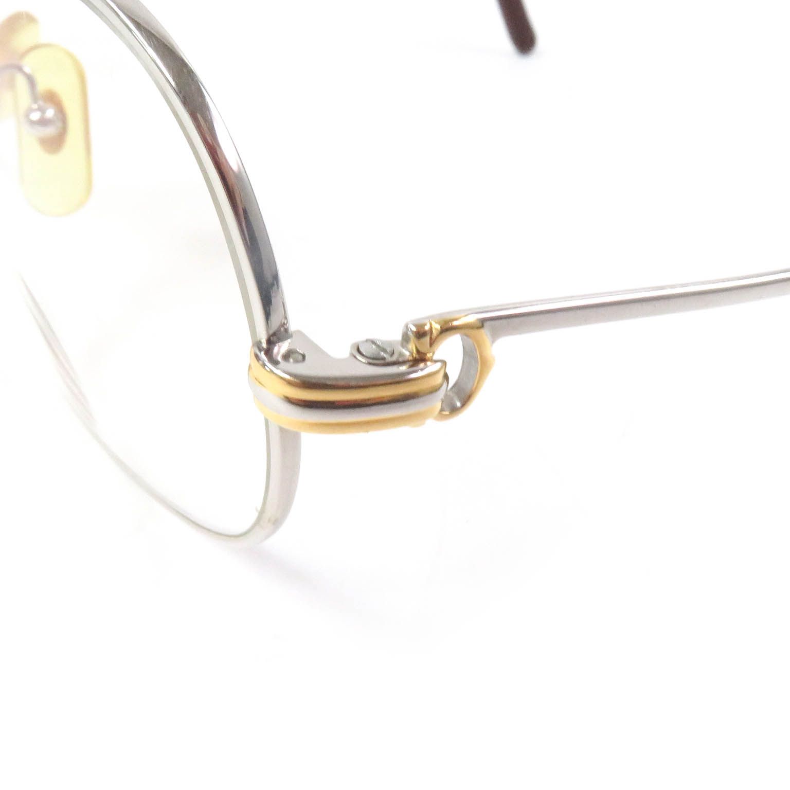 良品□Cartier カルティエ トリニティ ツーブリッジ メガネ 眼鏡 アイ  