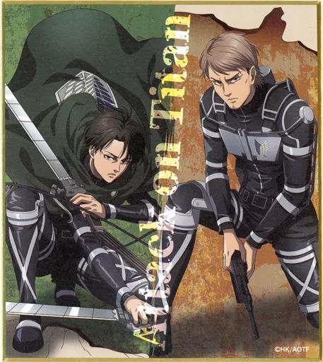 進撃の巨人 くじコレ 墨絵　ミニ色紙　リヴァイ 進撃の巨人 くじコレ 墨絵 ミニ色紙 リヴァイ くじコレ - 進撃の巨人_墨絵