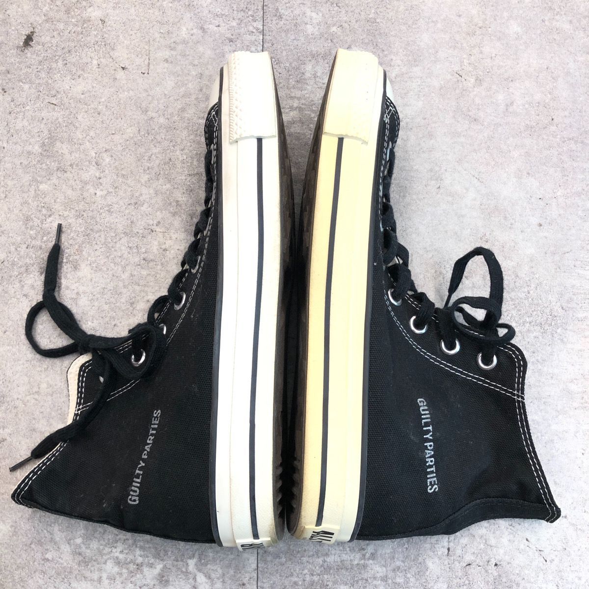 CONVERSE コンバース × WACKO MARIA ワコマリア コラボ ALL STAR オールスター ハイカット スニーカー シューズ 靴 J  HI/WM 日本製 MADE IN JAPAN レア 希少 BLACK ブラック 黒 27.5cm