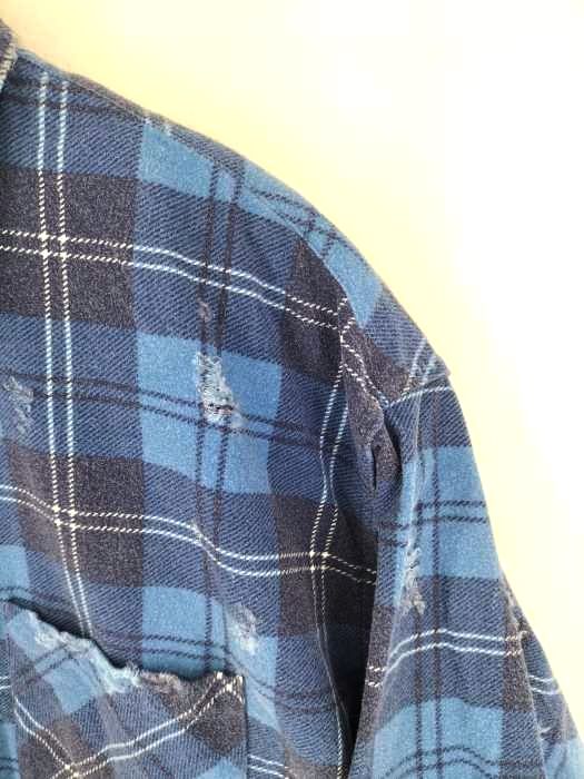 アンユーズド UNUSED damage check nel shirt メン - メルカリ