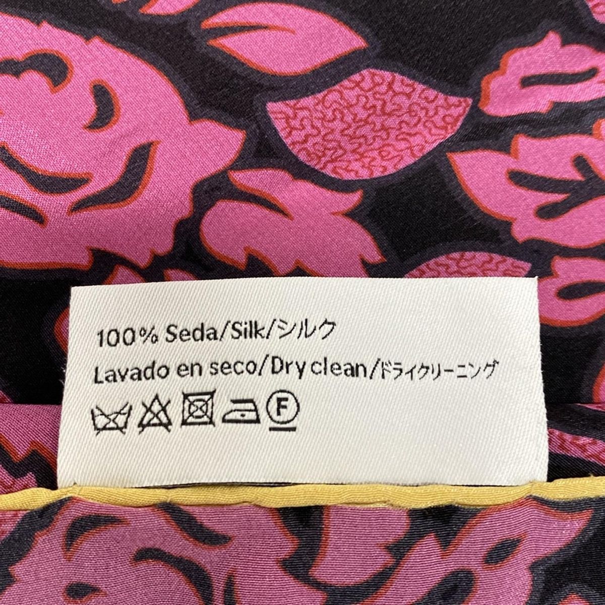 ロエベ シルクスカーフ ブラック 花｜Yahoo!フリマ（旧PayPay