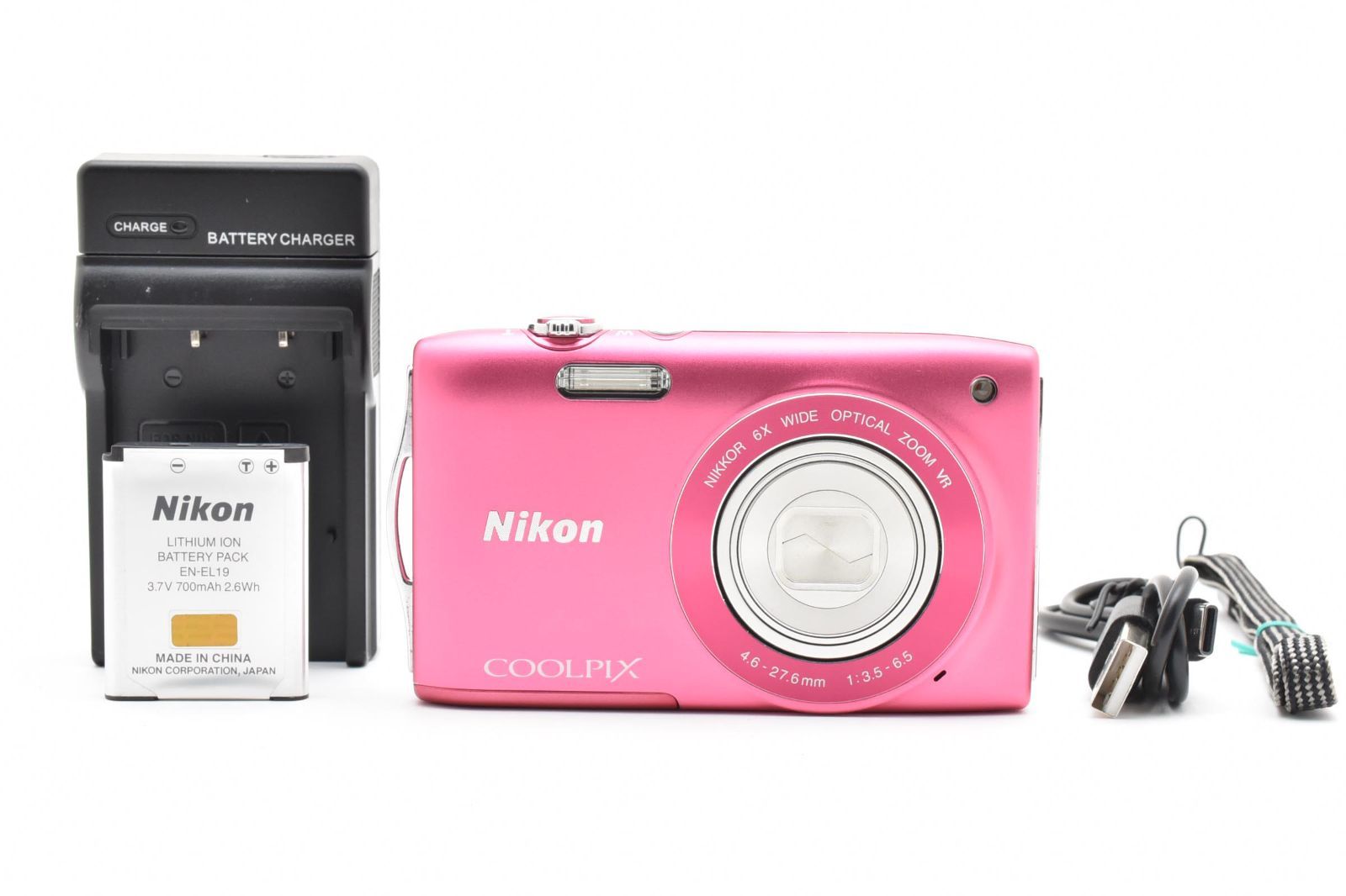 ニコン Nikon COOLPIX S3300 ストロベリーピンク クールピクス コンパクトデジタルカメラ コンデジ デジカメ 2603711A