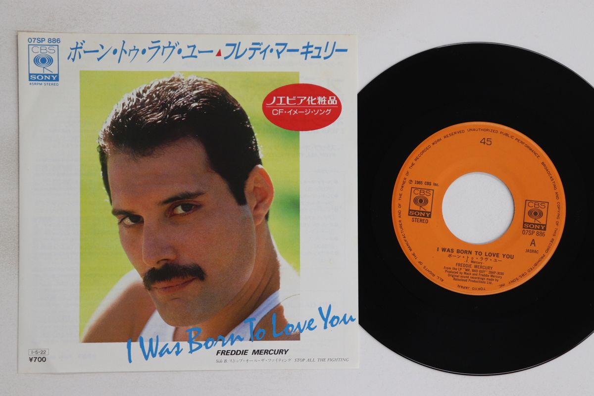 7” Freddie Mercury I Was Born To Love You / Stop All 07SP886