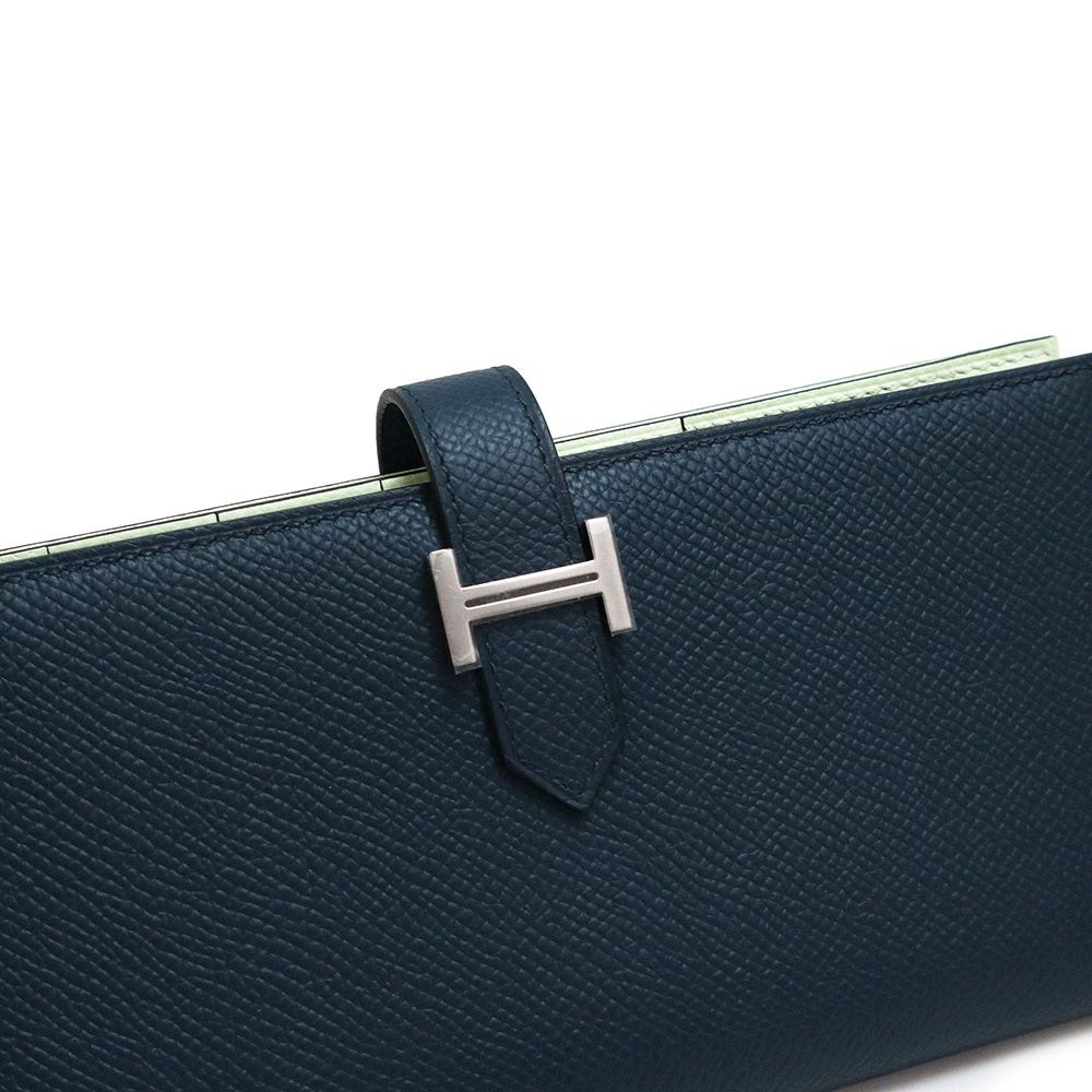 エルメス ベアン スフレ ヴェルソ 二つ折り長財布 ヴォーエプソン