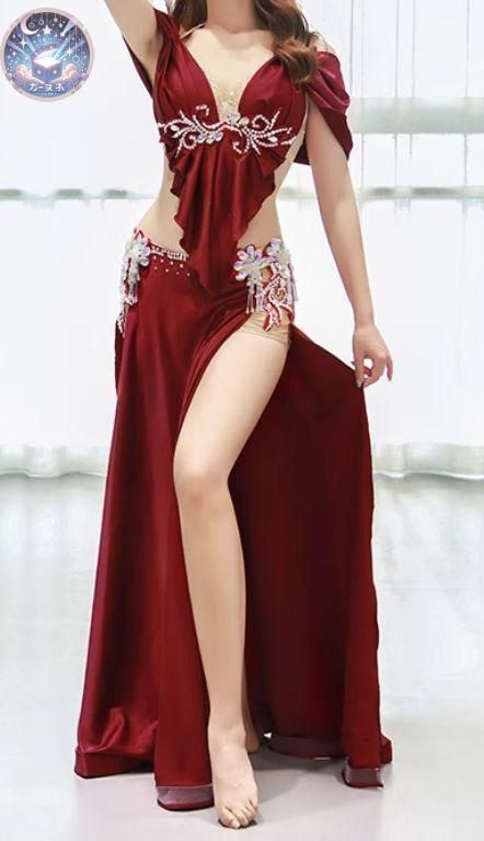 新品 未使用 新作 ベリーダンス衣装 セット トップスブラ スカート