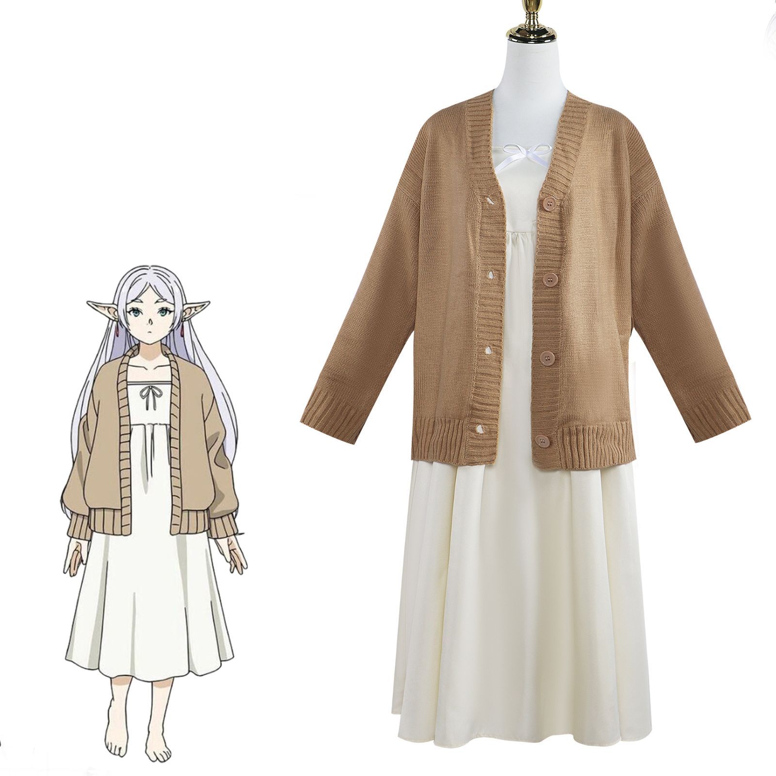 コスプレ衣装 葬送のフリーレン ウィッグ付き子供用 子供 アニメ
