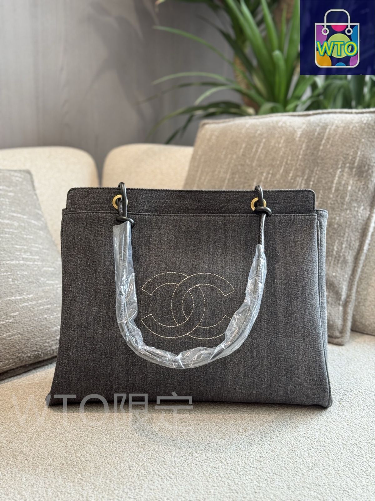 【大容量☆】CHANEL デニムトート CHANEL ココマーク デニムトートバッグ – co&co