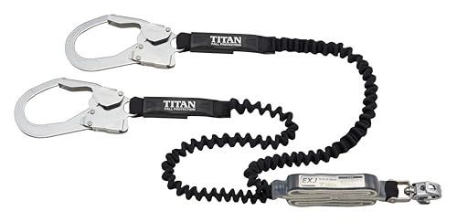 ブラック/ブラック タイタン(TITAN) 新規格 墜落制止用器具 ランヤード