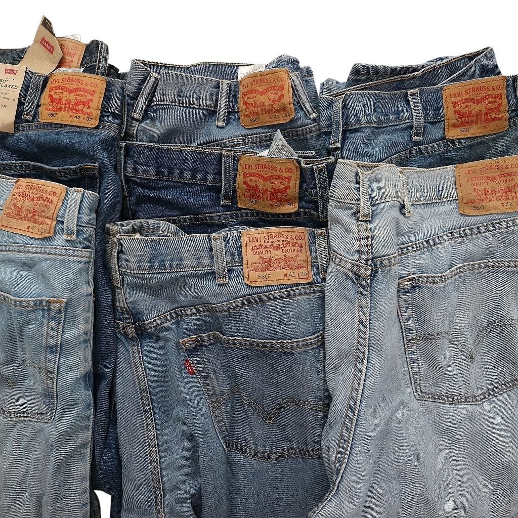 古着卸 まとめ売り リーバイス 550 デニム パンツ 8枚セット (メンズ  