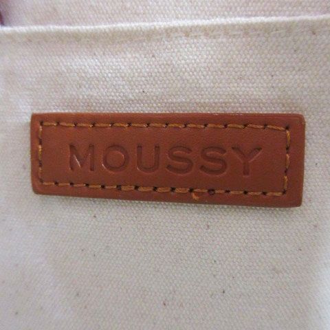 マウジー moussy ショルダーバッグ 総柄 ブルー キャメル 231211E 鞄