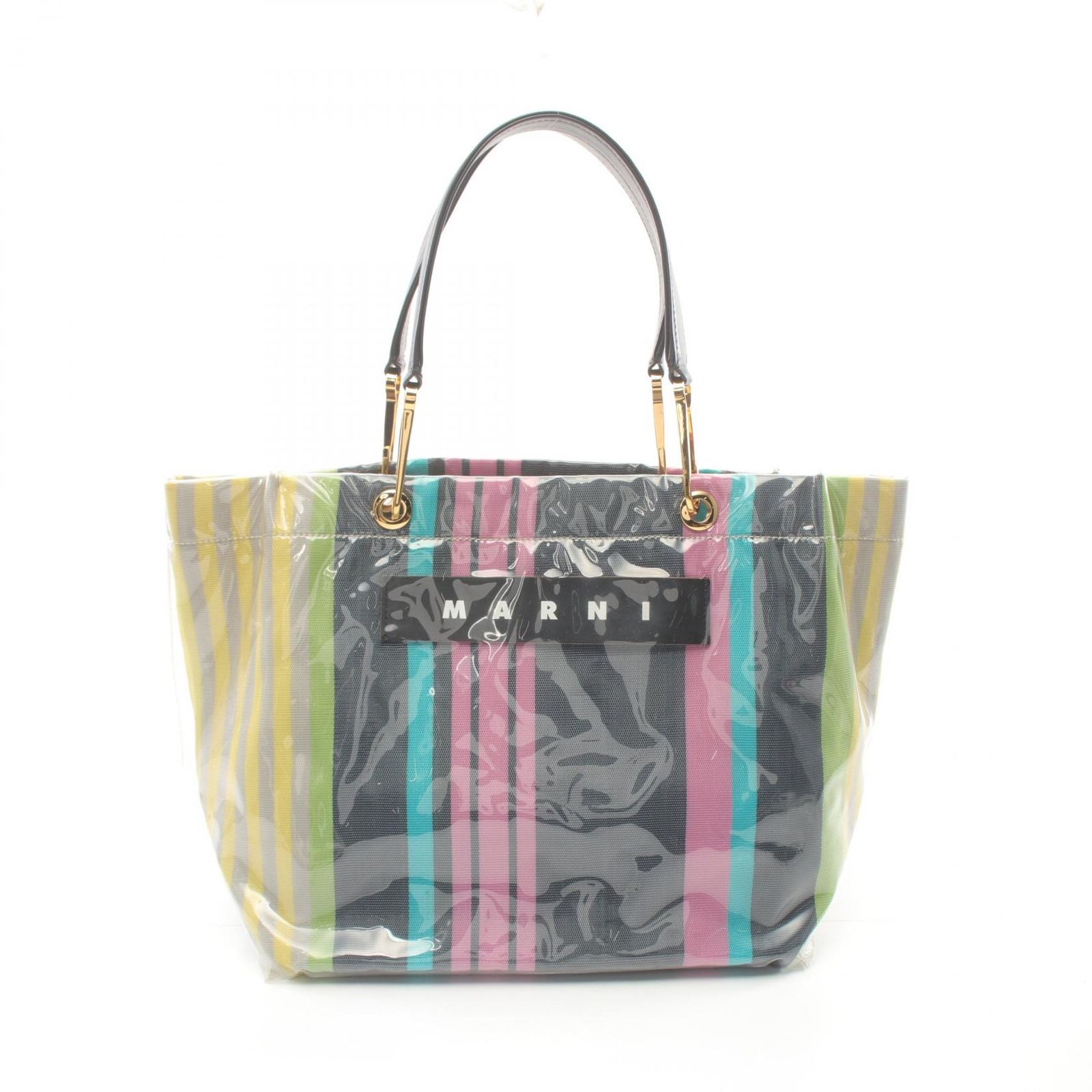 美品 マルニ グロッシーグリップトート トートバッグ MARNI