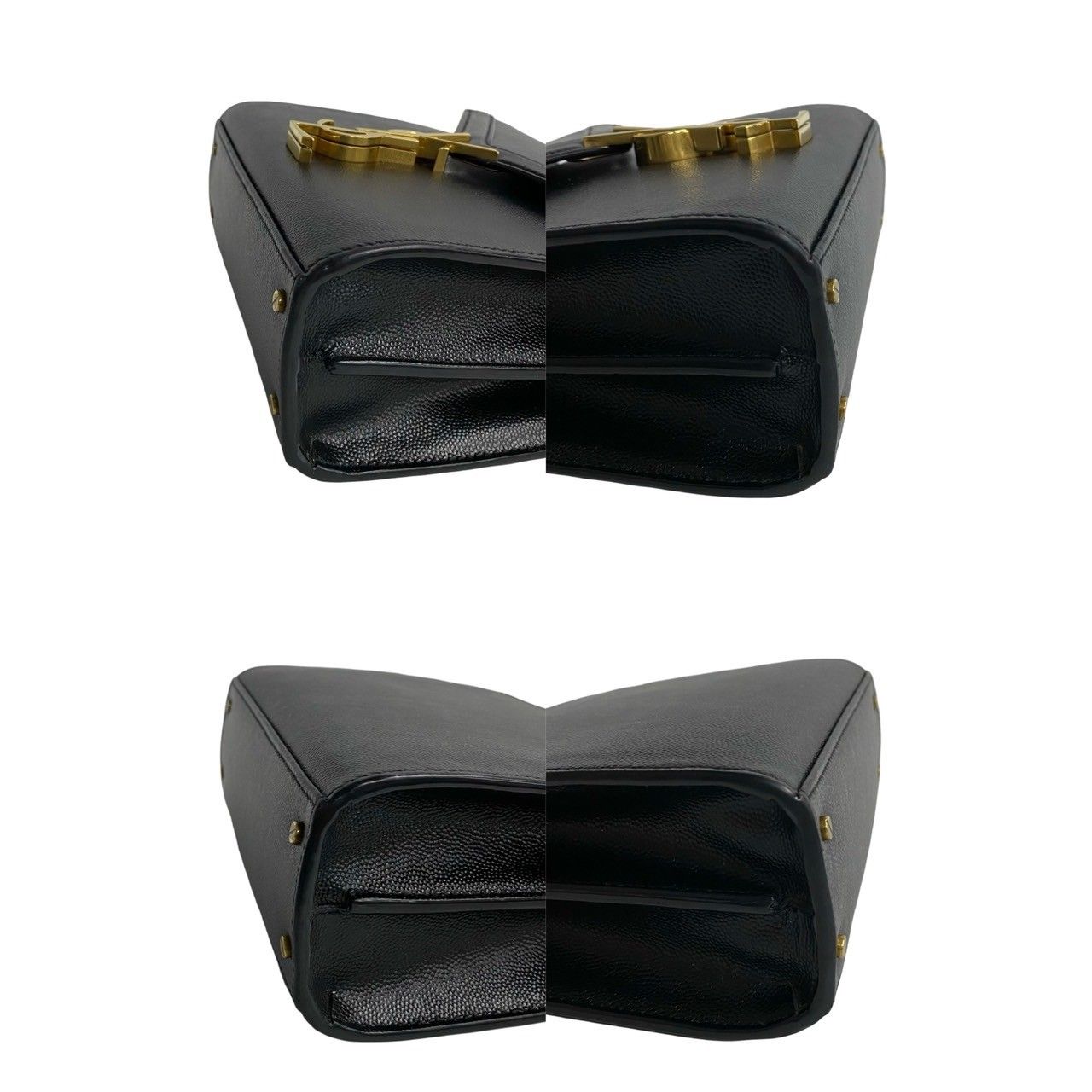 極 美品 YVES SAINT LAURENT イヴ サンローラン YSL カサンドラ ロゴ 