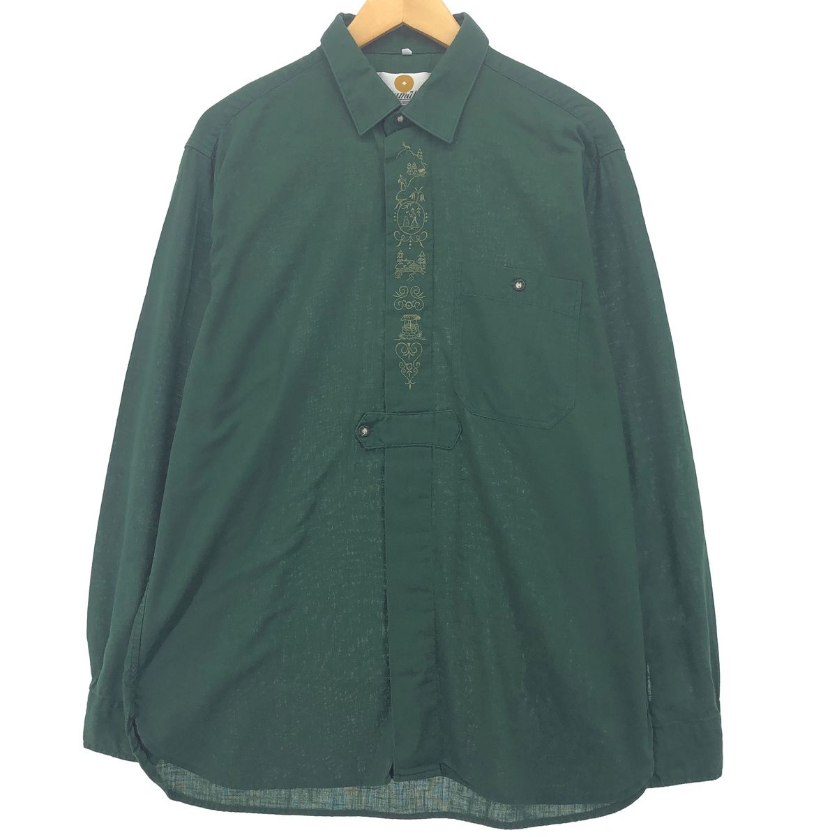 古着 90年代 Aumuhle 長袖 チロリアンシャツ メンズL ヴィンテージ /eaa422768 【中古】/eaa422768