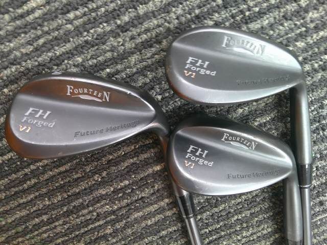 中古 ウェッジ フォーティーン FH Forged V1 Black 50°54°58°3本 中古 ウェッジ フォーティーン FH Forged V1 Black 50°54°58°3本