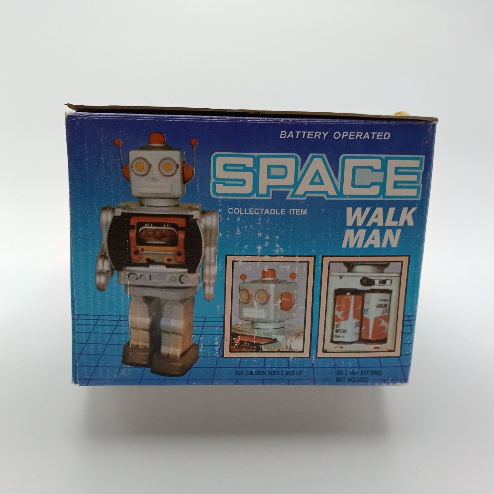 超希少 ブリキロボットSPACE WALK MAN箱付 動作品！ 希少】スペースウォークマン SPACE WALKMAN ブリキロボット 昭和