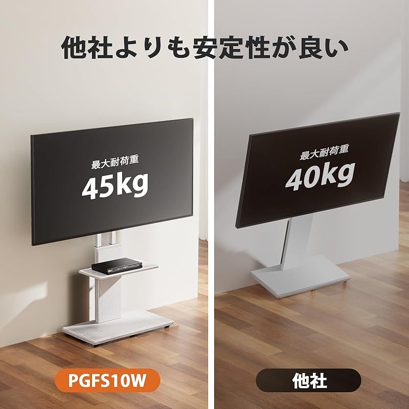 Perlegear テレビスタンド 壁寄せ ハイタイプ tvスタンド tv stand
