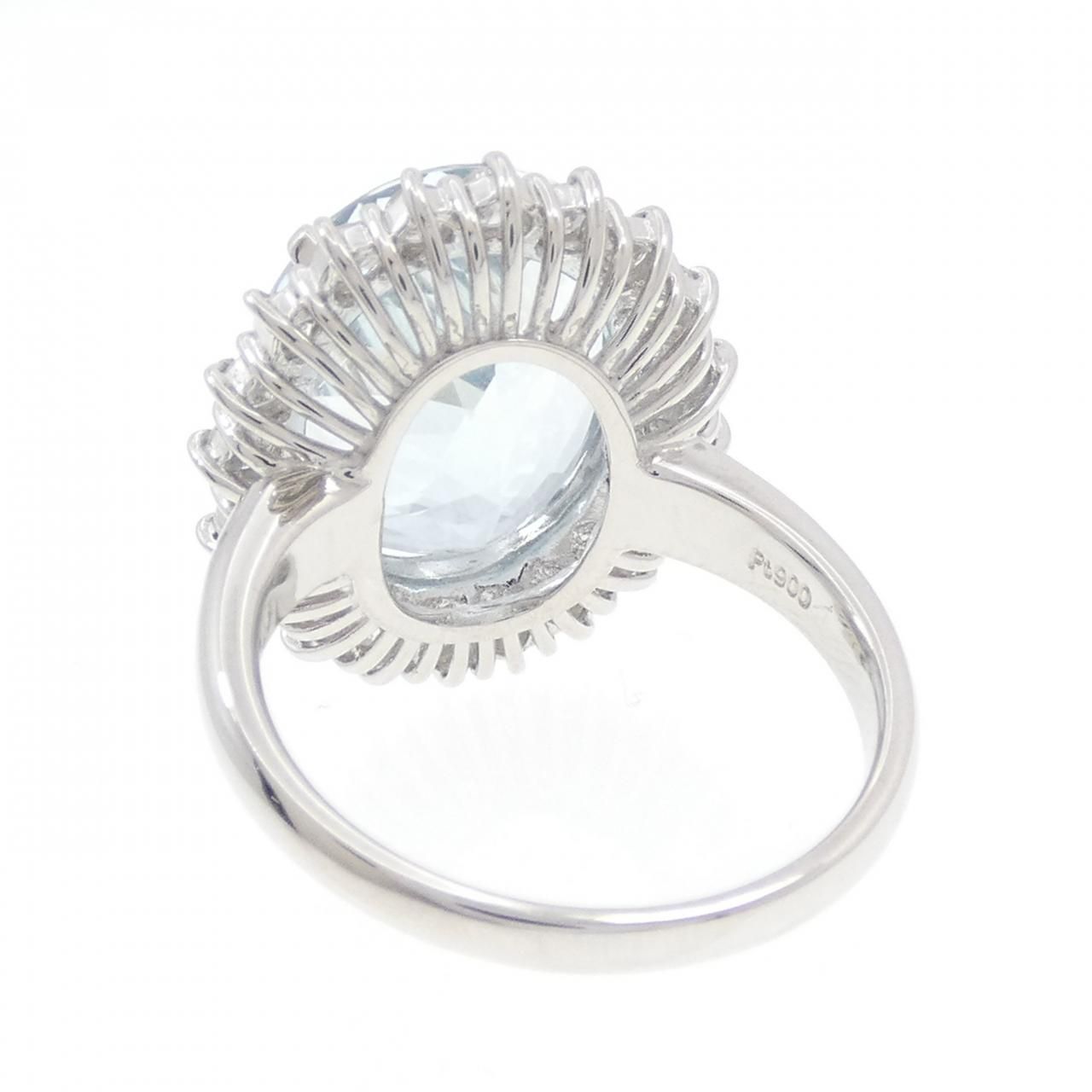 PT900 アクアマリン リング 9.00CT - メルカリ 