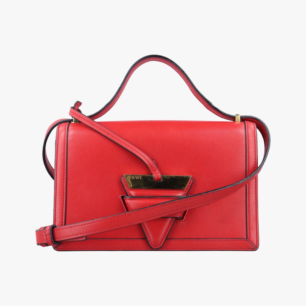 ロエベLoeweバルセロナレッドレザー061605
