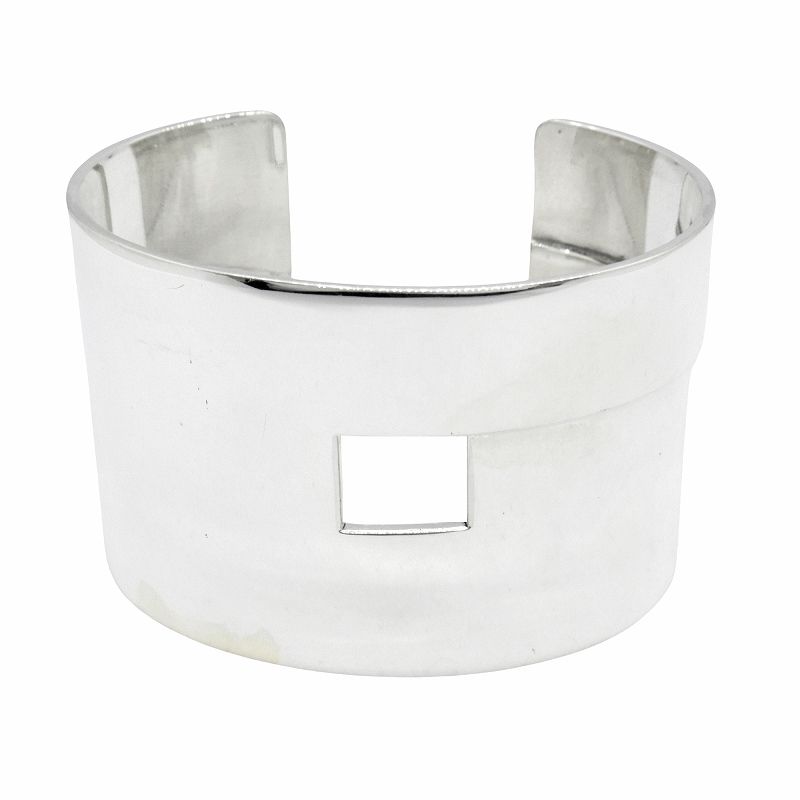 新品仕上げ済 美品 グッチ old GUCCI Gロゴ ワイド バングル