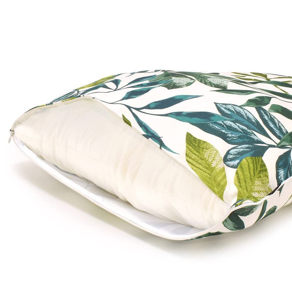 座布団カバー リーフ柄