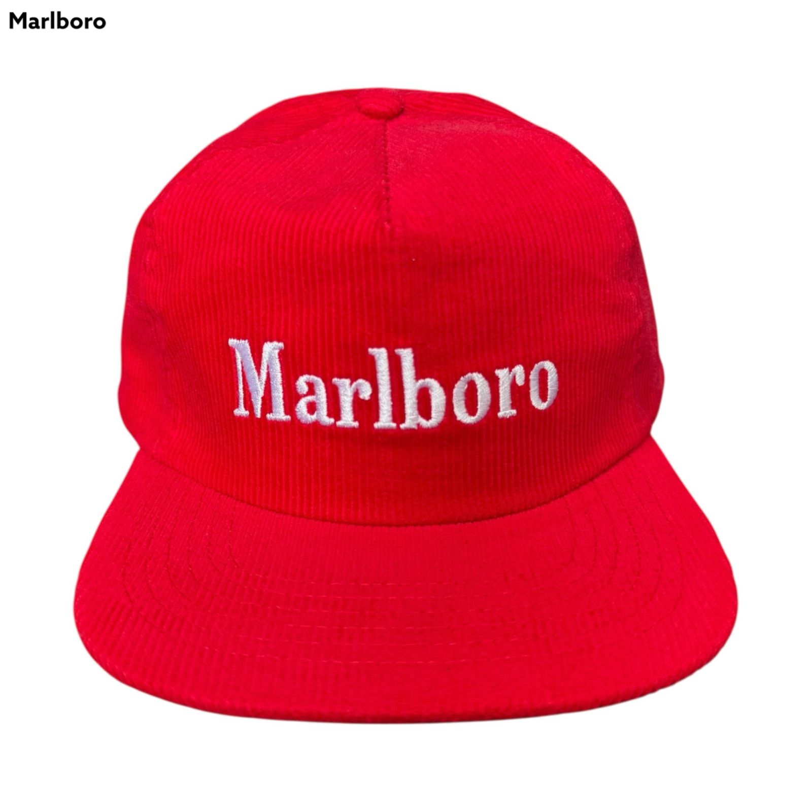 Marlboro レッドコーデュロイキャップ 80s USA製