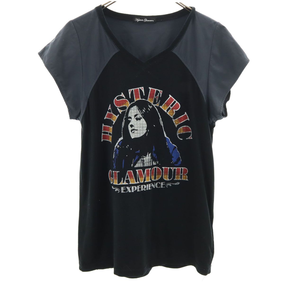 HYSTERIC GLAMOUR ヒステリックグラマー 半袖 日本製 Vネック T