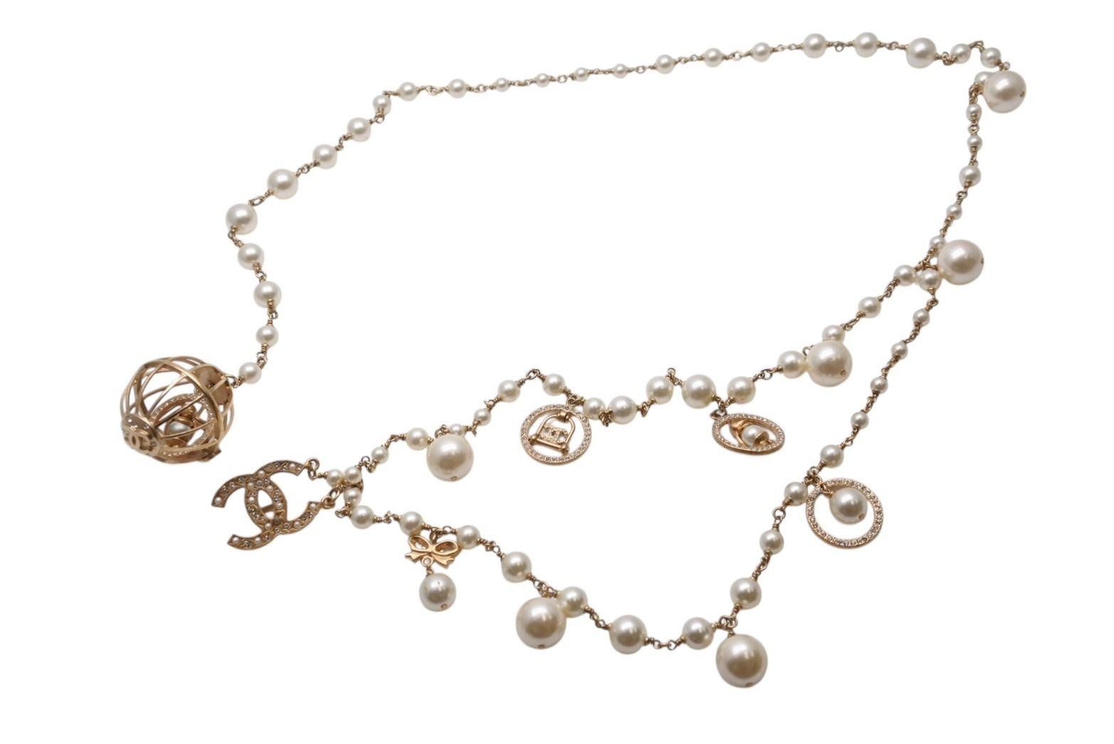 CHANEL シャネル チェーンベルト 06A刻印 ココマーク フェイクパール 