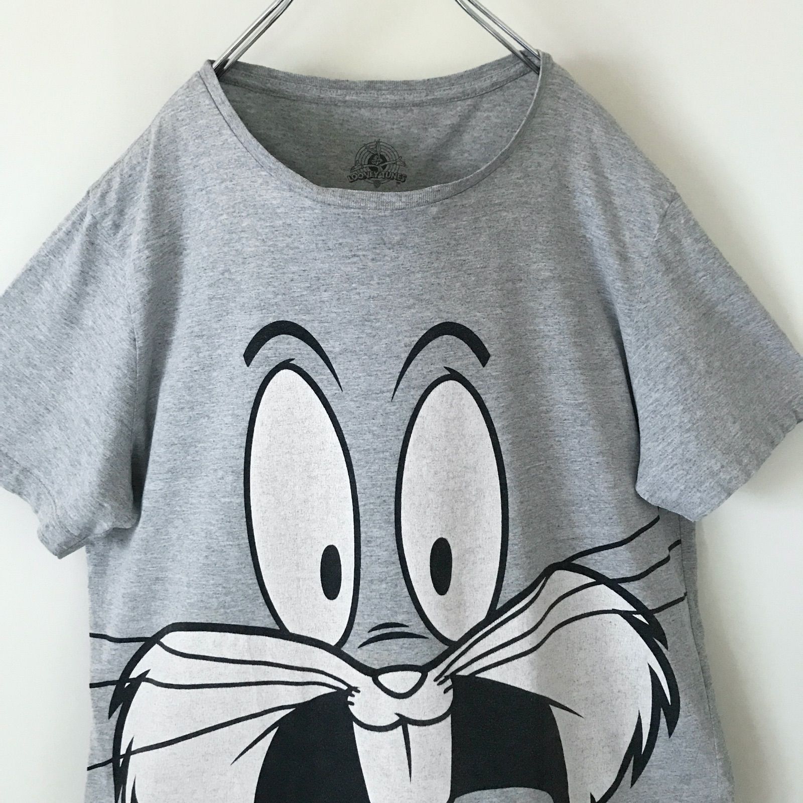 ルーニーチューンズ/LOONEY TUNES★バックスバニー ビッグフェイスTシャツ★アメリカ古着★USAメンズM  2405M026