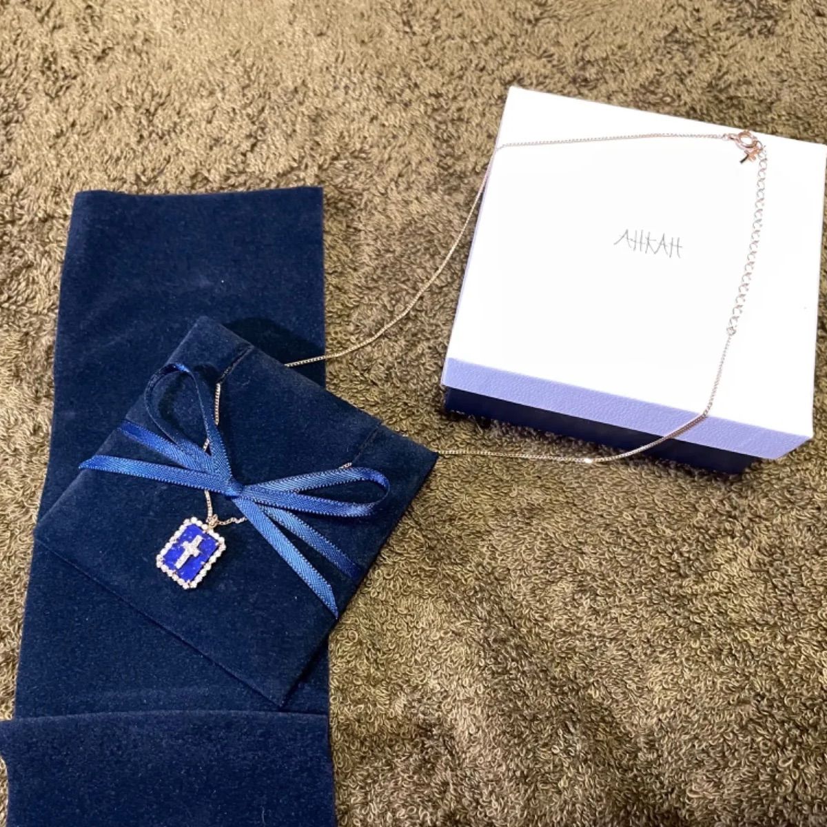 【AHKAH】ココレースラピス ネックレス AHKAH】ココレースラピス ネックレス - メルカリ