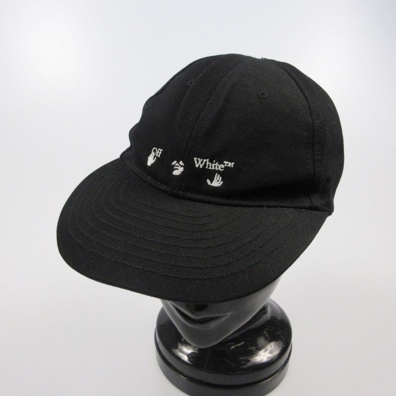 姫路東店 OFF-WHITE | オフホワイト キャップ OW LOGO BASEBALL CAP 並行品 ブラック 118
