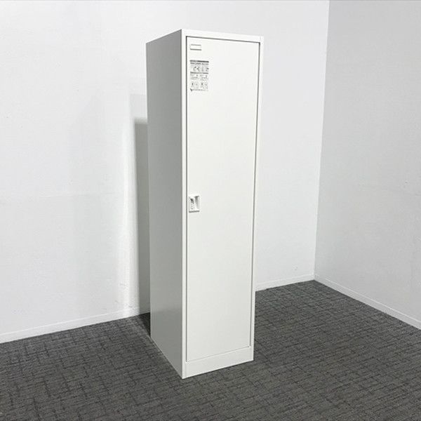 1人用ロッカー FZ型 ダイヤル式 鍵作成不可 オカムラ ネオホワイト
