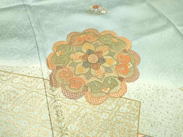 花美人着物□中国三大刺繍 スワトウ刺繍 汕頭刺繍 訪問着 無双 紗袷 紗