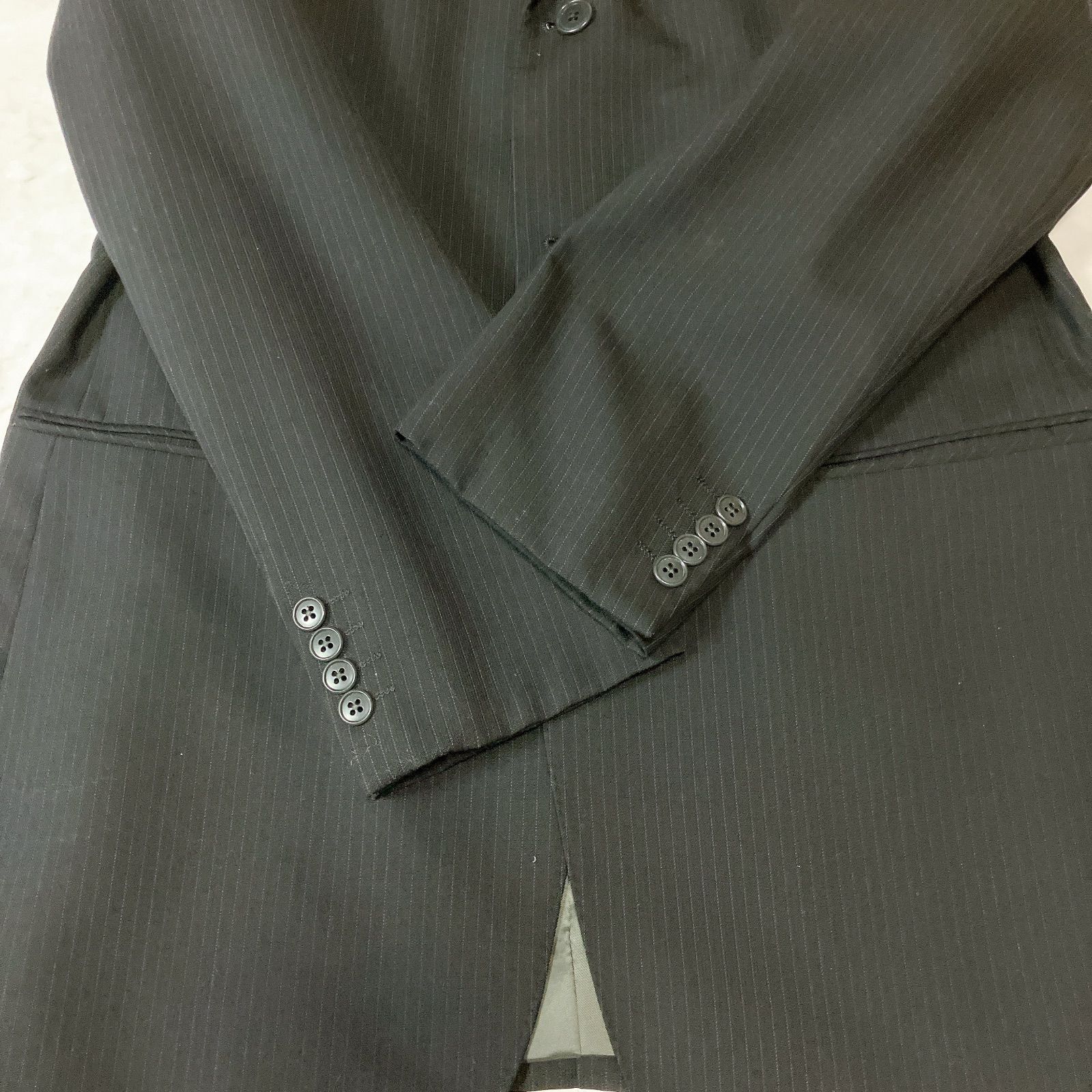 P.S.FA ストライプスーツ Ａ８サイズ A8(身長180-185、ウエスト86cm) | シングル ツーパンツ 2つボタン