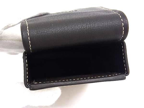 □極美品□ LOEWE ロエベ アナグラム スエード×レザー シガレット